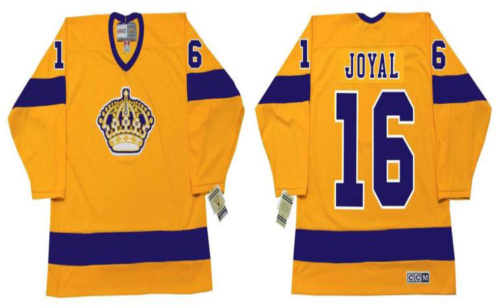 2019 Men Los Angeles Kings #16 Joyal Yellow CCM NHL jerseys